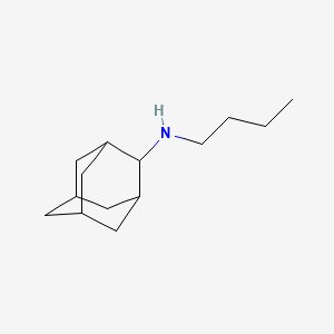 molecular formula C14H25N B12500760 (1r,3r,5R,7R)-N-butyltricyclo[3.3.1.1~3,7~]decan-2-amine 