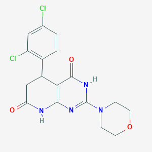 5-(2,4-dichlorophenyl)-4-hydroxy-2-(morpholin-4-yl)-5,8-dihydropyrido[2,3-d]pyrimidin-7(6H)-one