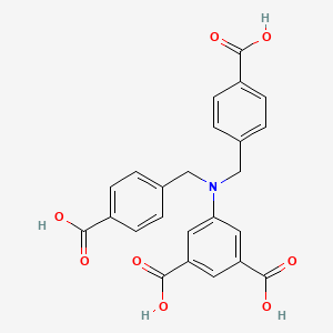 molecular formula C24H19NO8 B12500772 5-(Bis(4-carboxybenzyl)amino)isophthalic acid 