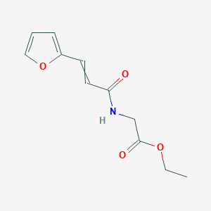 molecular formula C11H13NO4 B12500844 Ethyl 2-[(2E)-3-(furan-2-YL)prop-2-enamido]acetate 