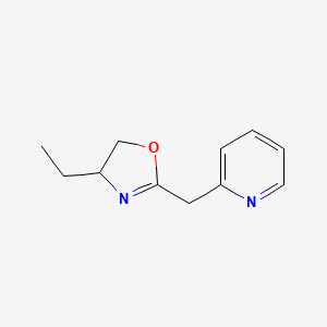 2-[(4-Ethyl-4,5-dihydro-1,3-oxazol-2-yl)methyl]pyridine