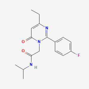 2-[4-ethyl-2-(4-fluorophenyl)-6-oxopyrimidin-1(6H)-yl]-N-(propan-2-yl)acetamide