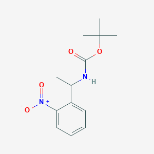 molecular formula C13H18N2O4 B12500920 tert-Butyl (1-(2-nitrophenyl)ethyl)carbamate 