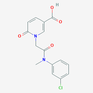 1-{2-[(3-Chlorophenyl)(methyl)amino]-2-oxoethyl}-6-oxo-1,6-dihydropyridine-3-carboxylic acid