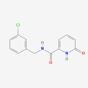 molecular formula C13H11ClN2O2 B12500942 N-(3-chlorobenzyl)-6-oxo-1,6-dihydropyridine-2-carboxamide 