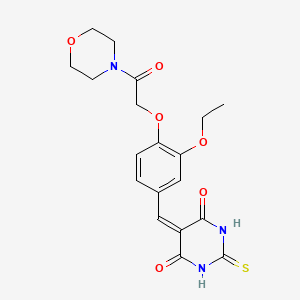 5-{3-ethoxy-4-[2-(morpholin-4-yl)-2-oxoethoxy]benzylidene}-2-thioxodihydropyrimidine-4,6(1H,5H)-dione