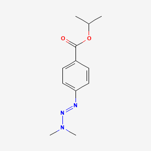 molecular formula C12H17N3O2 B12500997 isopropyl 4-[(1E)-3,3-dimethyltriaz-1-en-1-yl]benzoate 