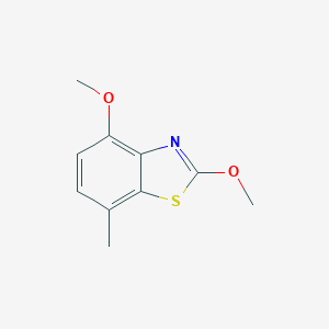 molecular formula C10H11NO2S B012501 2,4-Dimethoxy-7-methyl-1,3-benzothiazole CAS No. 108773-01-9