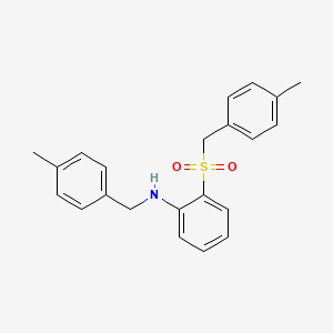 molecular formula C22H23NO2S B12501005 N-(4-methylbenzyl)-2-[(4-methylbenzyl)sulfonyl]aniline 