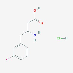 3-Amino-4-(3-fluorophenyl)butanoic acid hydrochloride