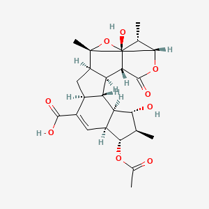 molecular formula C26H34O9 B1250102 Hexacyclinic acid 