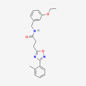 N-(3-ethoxybenzyl)-3-[3-(2-methylphenyl)-1,2,4-oxadiazol-5-yl]propanamide