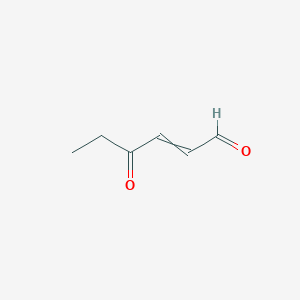 molecular formula C6H8O2 B12501048 4-oxohex-2-enal 