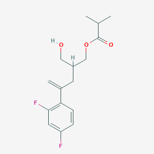 2-[2-(2,4-Difluorophenyl)prop-2-en-1-yl]-3-hydroxypropyl 2-methylpropanoate