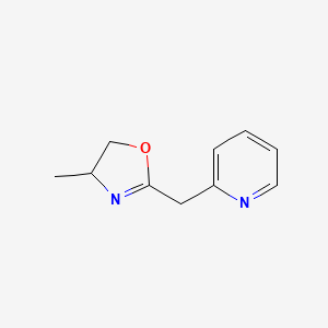 molecular formula C10H12N2O B12501110 2-[(4-Methyl-4,5-dihydro-1,3-oxazol-2-yl)methyl]pyridine 