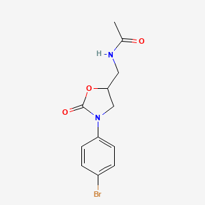 N-{[3-(4-bromophenyl)-2-oxo-1,3-oxazolidin-5-yl]methyl}acetamide