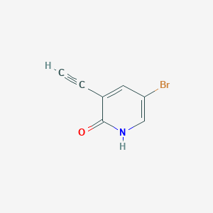 molecular formula C7H4BrNO B12501121 5-Bromo-3-ethynylpyridin-2-ol CAS No. 942589-71-1