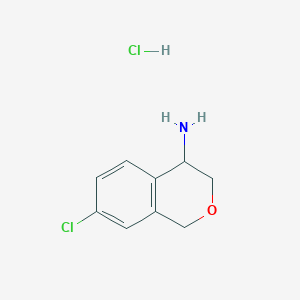 7-chloro-3,4-dihydro-1H-2-benzopyran-4-amine hydrochloride