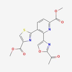 molecular formula C17H13N3O6S B1250114 Dimethyl sulfomycinamate 