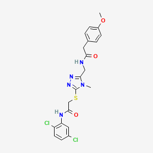 N-{[5-({2-[(2,5-dichlorophenyl)amino]-2-oxoethyl}sulfanyl)-4-methyl-4H-1,2,4-triazol-3-yl]methyl}-2-(4-methoxyphenyl)acetamide