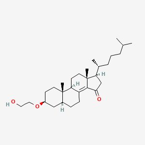 molecular formula C29H48O3 B1250122 3beta-(2-Hydroxyethoxy)-5alpha-cholest-8(14)-en-15-one 