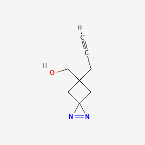 (5-(Prop-2-yn-1-yl)-1,2-diazaspiro[2.3]hex-1-en-5-yl)methanol