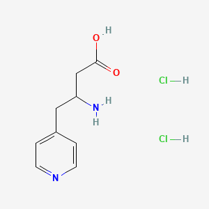 molecular formula C9H14Cl2N2O2 B12501233 3-Amino-4-(pyridin-4-yl)butanoic acid dihydrochloride 