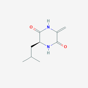 molecular formula C9H14N2O2 B1250126 Cyclo(dehydroala-L-Leu) CAS No. 65530-38-3