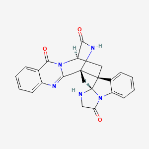 molecular formula C23H19N5O3 B1250128 Spiroquinazoline 