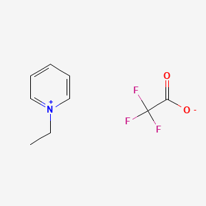 molecular formula C9H10F3NO2 B1250136 1-Ethylpyridinium trifluoroacetate 