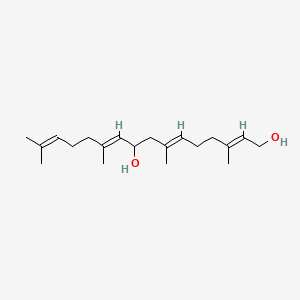 (2E,6E,10E)-3,7,11,15-tetramethylhexadeca-2,6,10,14-tetraene-1,9-diol