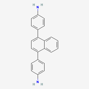 molecular formula C22H18N2 B12501417 4,4'-(Naphthalene-1,4-diyl)dianiline 