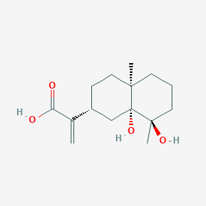 molecular formula C15H24O4 B1250145 5β-羟基鹅去氧胆酸 