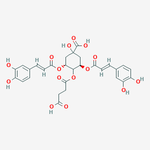 molecular formula C29H28O15 B1250146 4-Succinyl-3,5-dicaffeoylquinic acid 