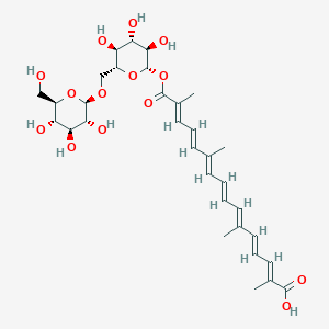molecular formula C32H44O14 B1250152 beta-D-gentiobiosyl crocetin CAS No. 55750-85-1