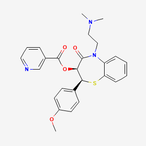 molecular formula C26H27N3O4S B1250171 Nictiazem CAS No. 95058-70-1