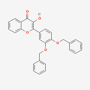 molecular formula C29H22O5 B1250177 2-(3,4-bis(benzyloxy)phenyl)-3-hydroxy-4H-chromen-4-one CAS No. 307521-00-2