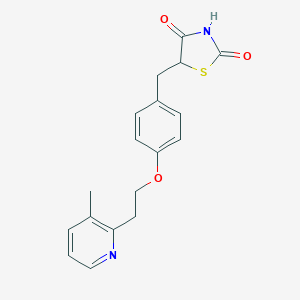 5-[[4-[2-(3-Methyl-2-pyridinyl)ethoxy]phenyl] methyl]-2,4-thiazolidinedione