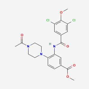 Methyl 4-(4-acetylpiperazin-1-yl)-3-{[(3,5-dichloro-4-methoxyphenyl)carbonyl]amino}benzoate