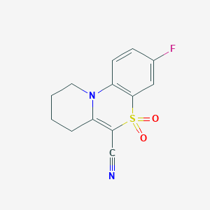 3-Fluoro-7,8,9,10-tetrahydropyrido[2,1-c][1,4]benzothiazine-6-carbonitrile 5,5-dioxide