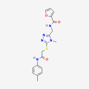 N-{[4-methyl-5-({2-[(4-methylphenyl)amino]-2-oxoethyl}sulfanyl)-4H-1,2,4-triazol-3-yl]methyl}furan-2-carboxamide