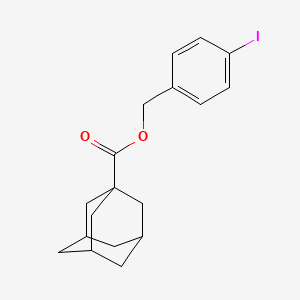 4-Iodobenzyl (3s,5s,7s)-tricyclo[3.3.1.1~3,7~]decane-1-carboxylate