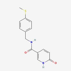 N-[4-(methylsulfanyl)benzyl]-6-oxo-1,6-dihydropyridine-3-carboxamide