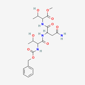 molecular formula C21H30N4O9 B12501893 methyl N-[(benzyloxy)carbonyl]threonylasparaginylthreoninate 