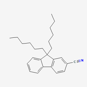 9,9-Dihexyl-9H-fluorene-2-carbonitrile