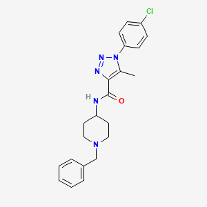 N-(1-benzylpiperidin-4-yl)-1-(4-chlorophenyl)-5-methyl-1H-1,2,3-triazole-4-carboxamide