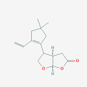 molecular formula C15H20O3 B1250198 Dermatolactone 
