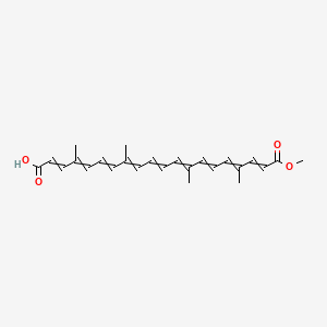 20-methoxy-4,8,13,17-tetramethyl-20-oxoicosa-2,4,6,8,10,12,14,16,18-nonaenoic acid