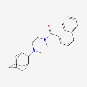 molecular formula C25H30N2O B12502054 Naphthalen-1-yl[4-(tricyclo[3.3.1.1~3,7~]dec-2-yl)piperazin-1-yl]methanone 