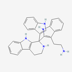 molecular formula C29H27N5 B1250208 Bengacarboline 